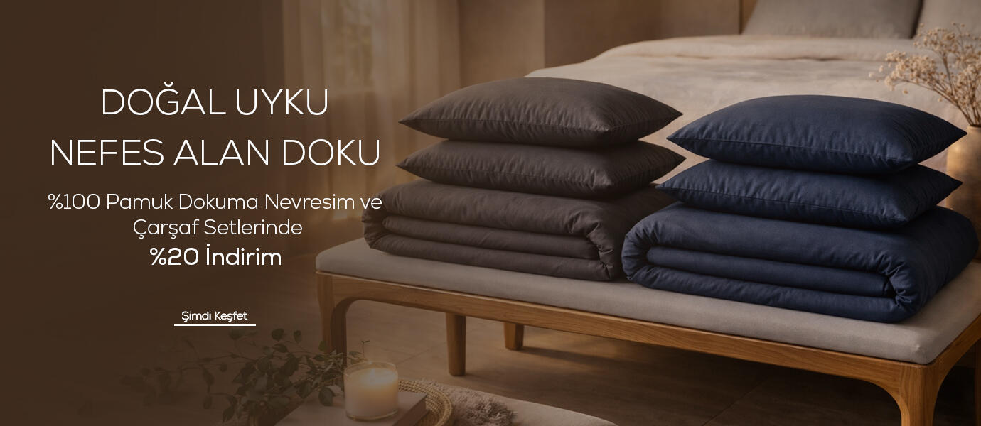 %100 Pamuk Dokuma Nevresim ve Çarşaf