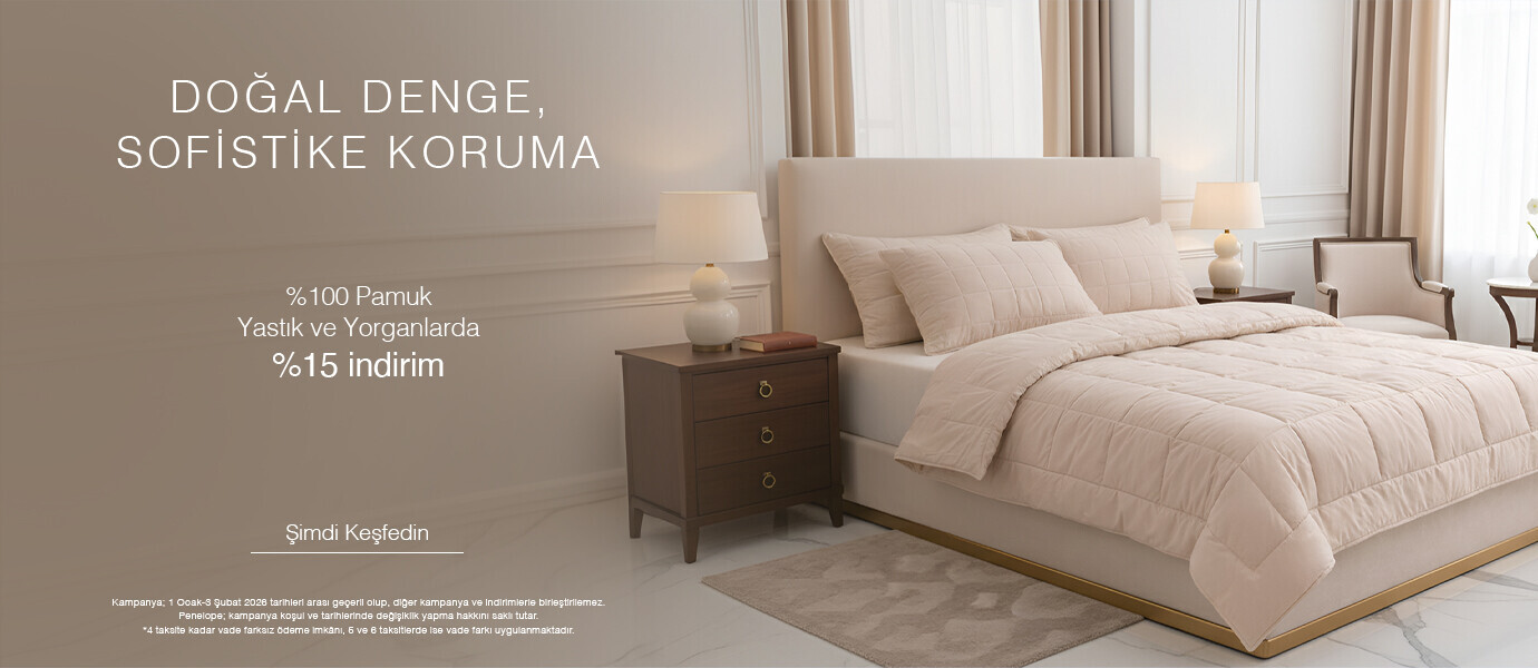 %15 İndirim | Pamuk Yastık & Yorganlar