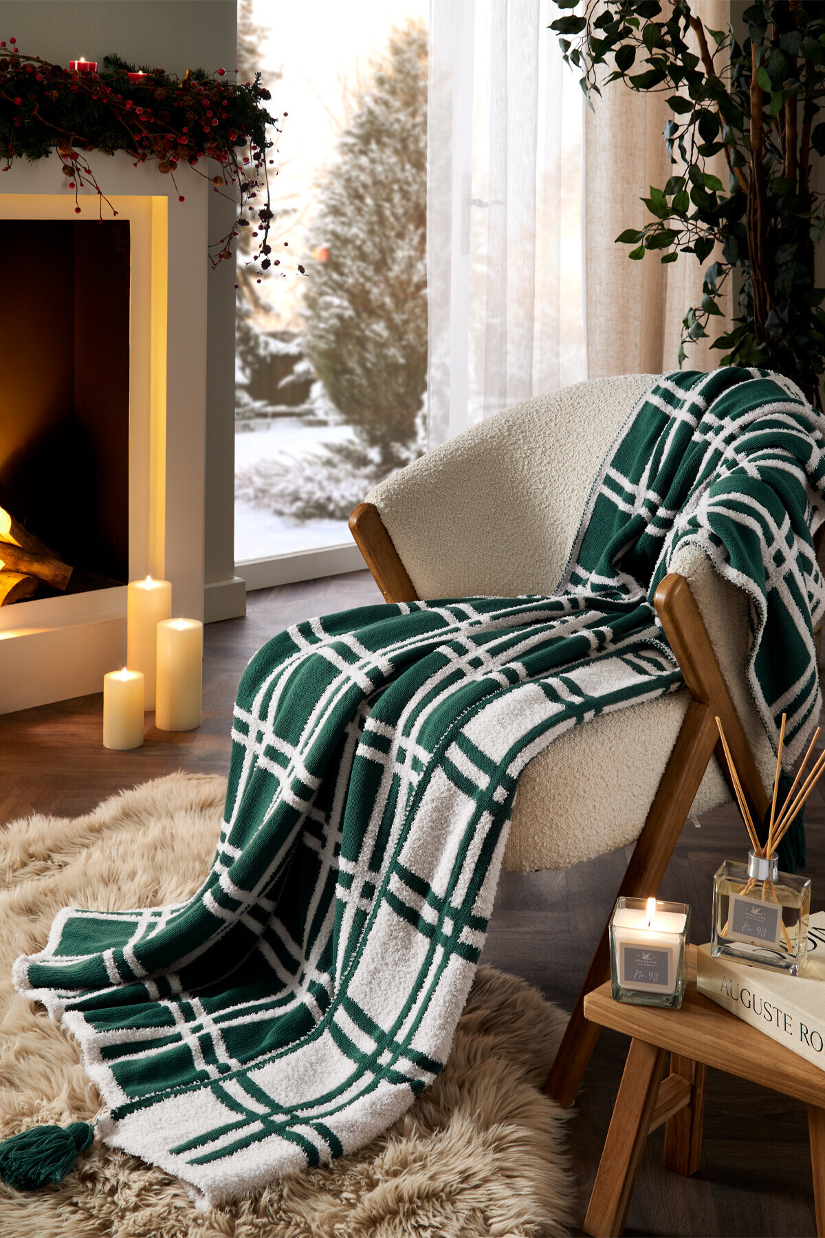 Bruna Triko Throw Yeşil