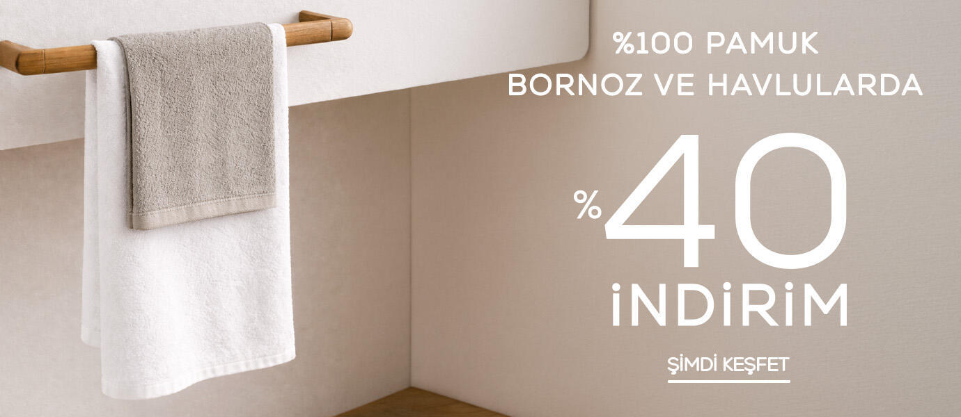 %40 İndirim | Banyo Tekstili