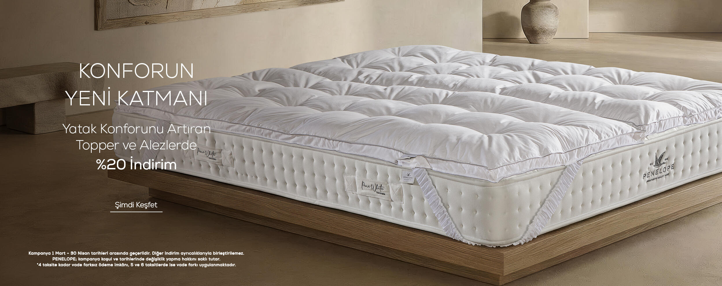 Topper ve Alezlerde %20 İndirim