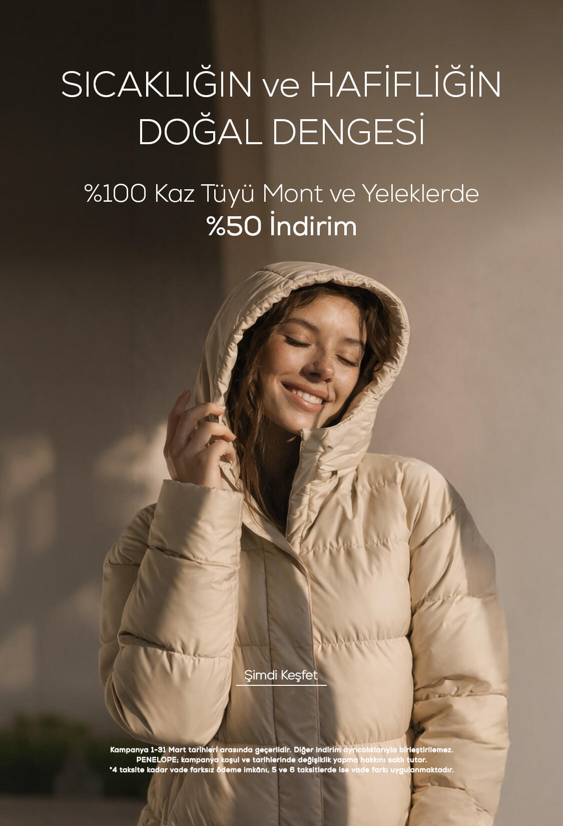 %50 İndirim | Kaz Tüyü Mont Yelek