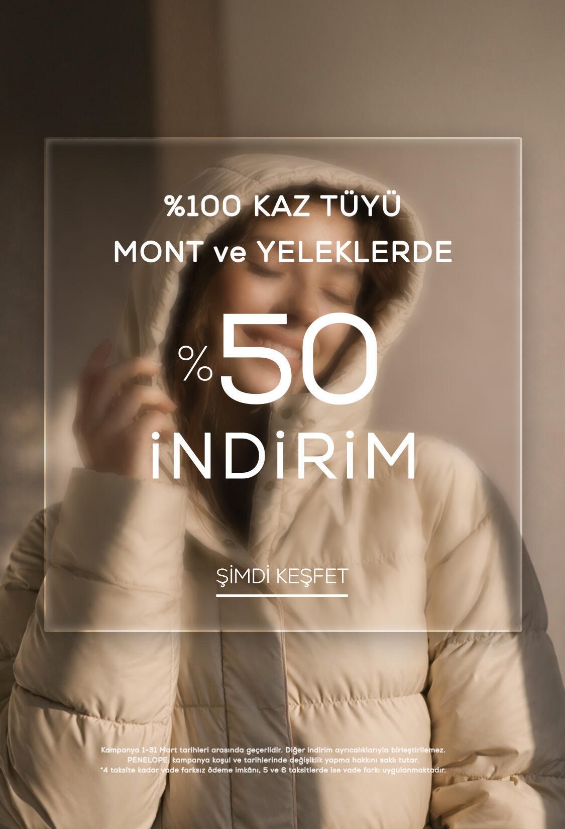 %50 İndirim | Kaz Tüyü Mont Yelek
