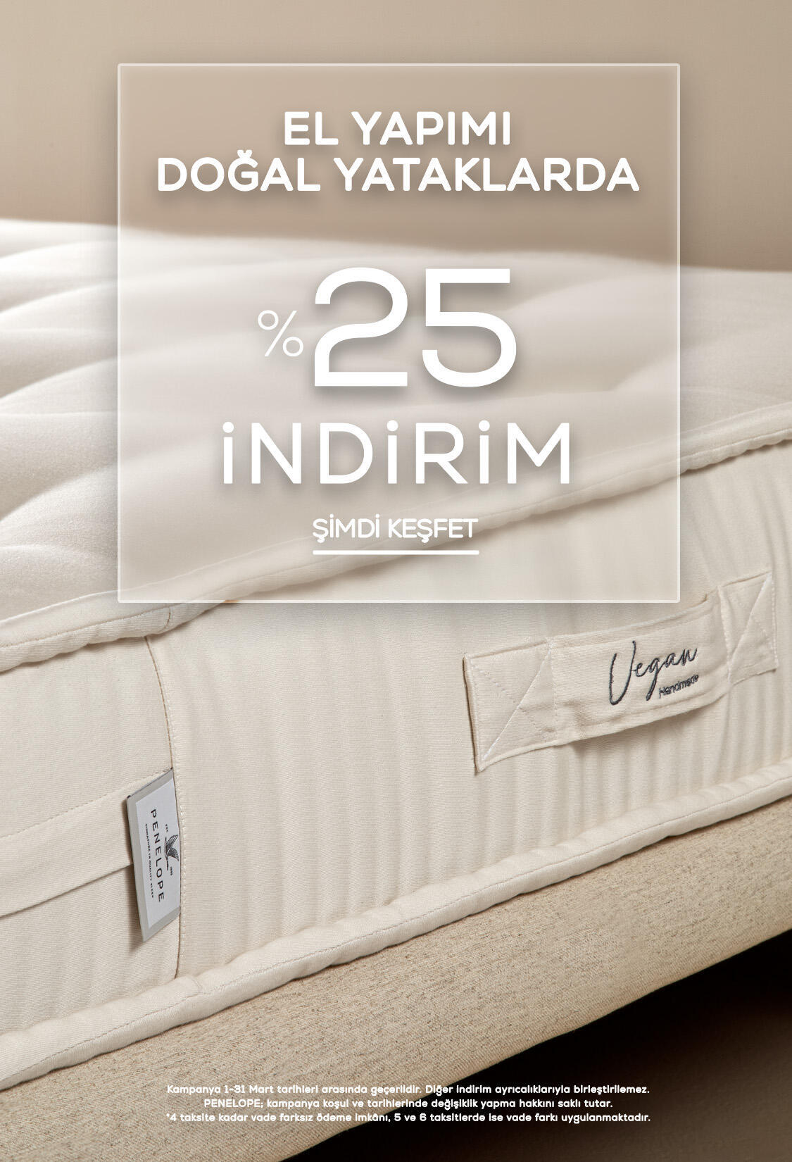 %25 İndirim | El Yapımı Yataklar