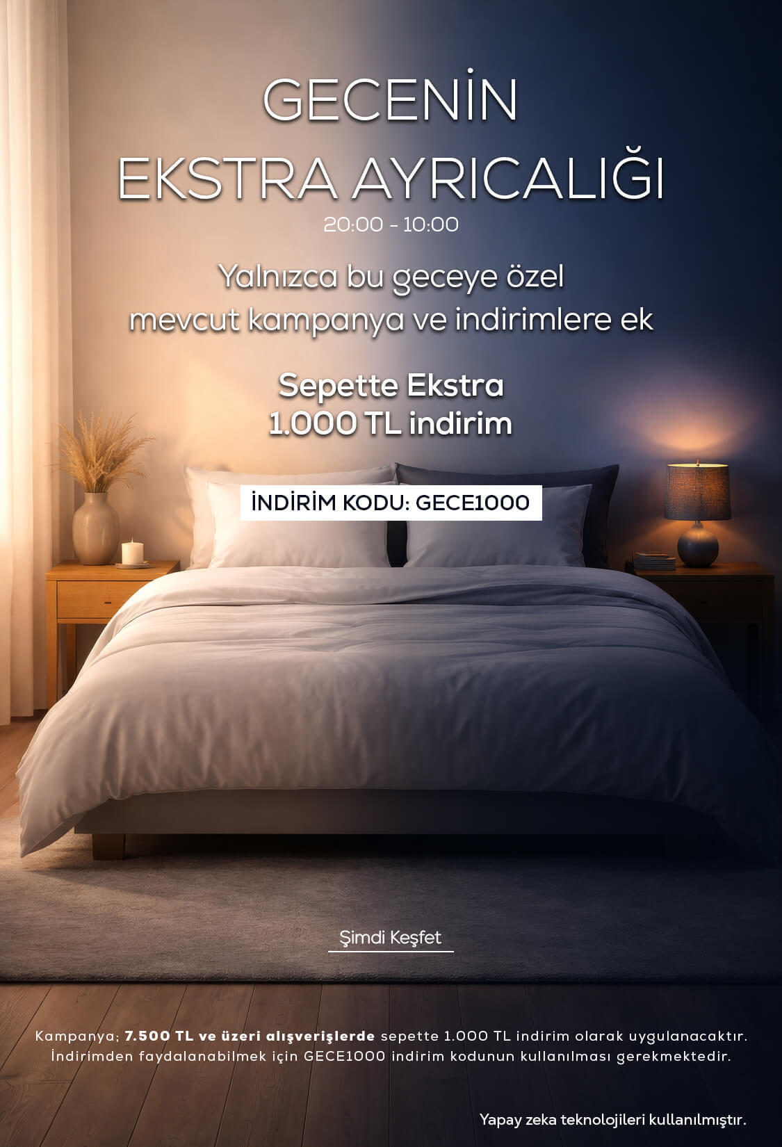 Gece Kampanyası 20:00'da aç 10:00'da kapat