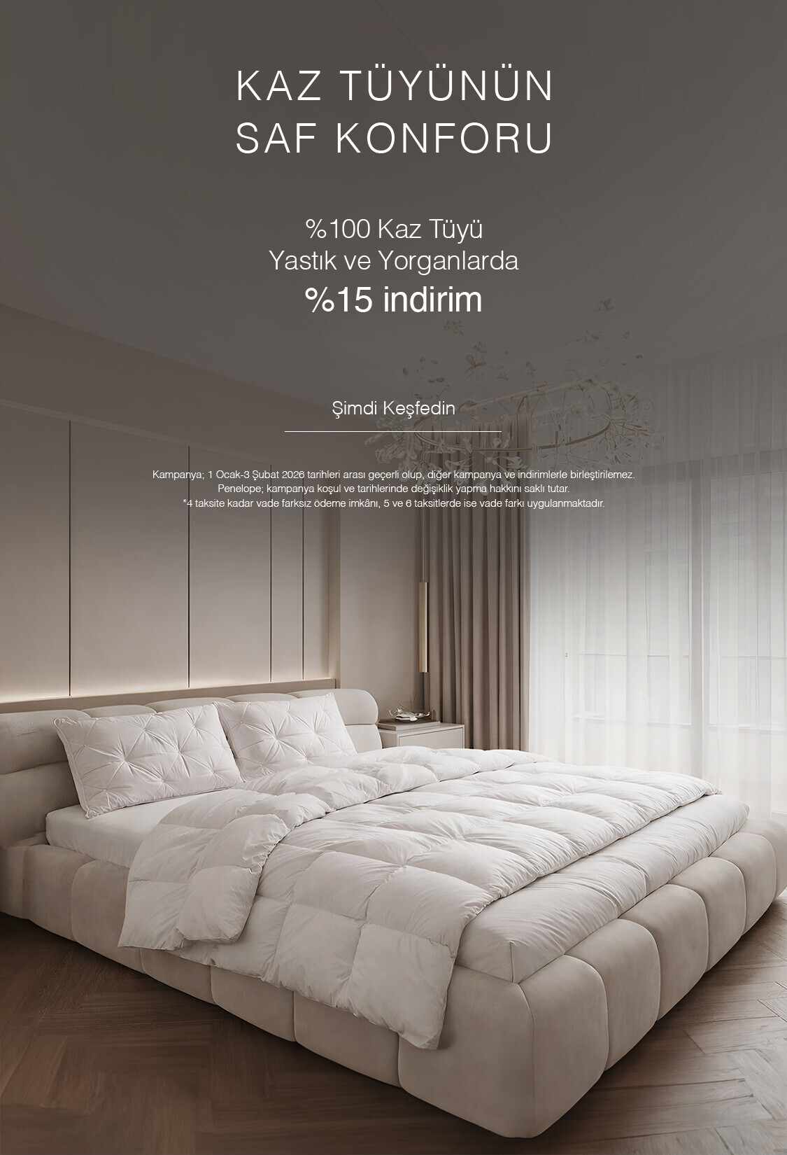 %15 İndirim | Kaz Tüyü Yastık & Yorganlar