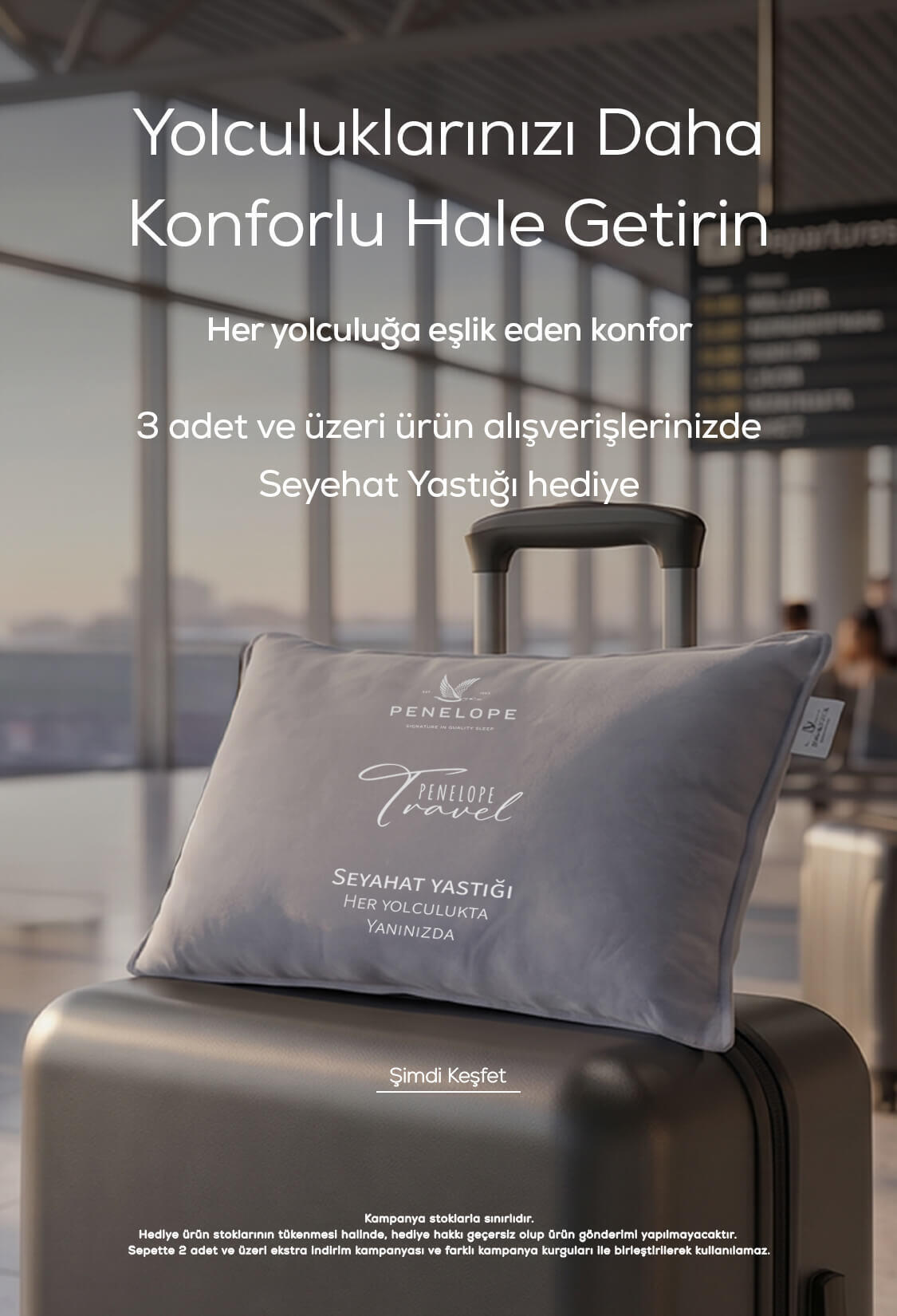 3 Adet Üzeri Alımda Seyehat Yastığı Hediye