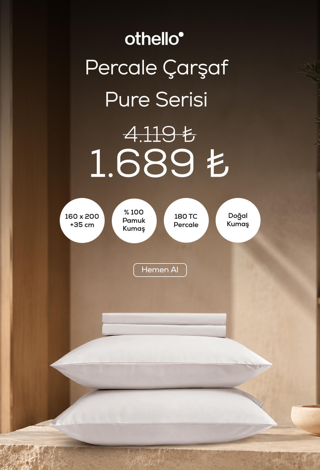 Percale Çarşaf