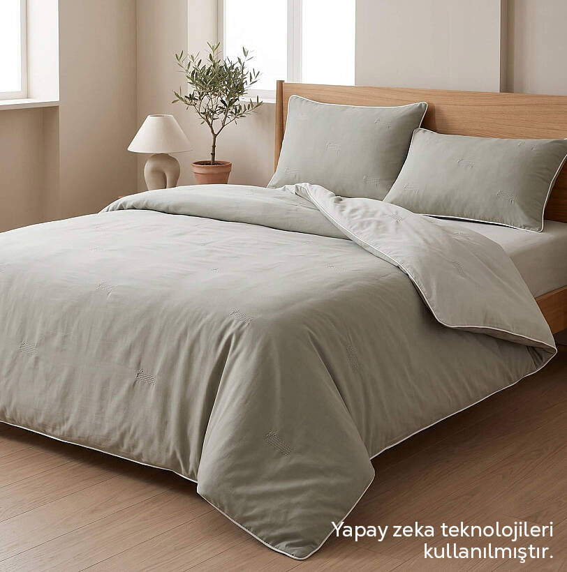 Serin Etkili Cool Summer Blanket Serisi Sage