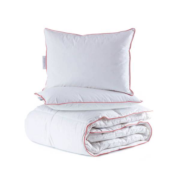 %100 Kaz Tüyü Dolgulu Çift Kişilik Yastık Yorgan Seti - Alegra Serisi - Penelope