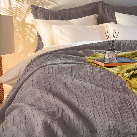 Alice Yatak Örtüsü Açık Gri 240x250 - Penelope