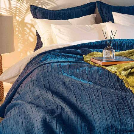 Alice Yatak Örtüsü Petrol 240x250 - Penelope