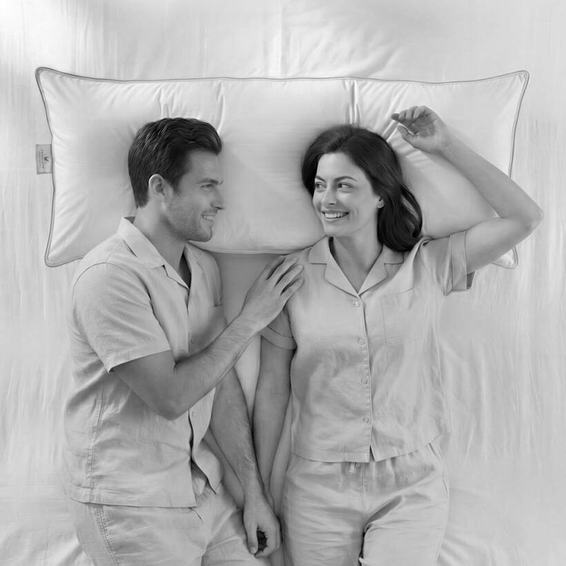 %100 Kaz Tüyü Dolgulu Yastık 50x140 cm - Alliance Serisi - Penelope