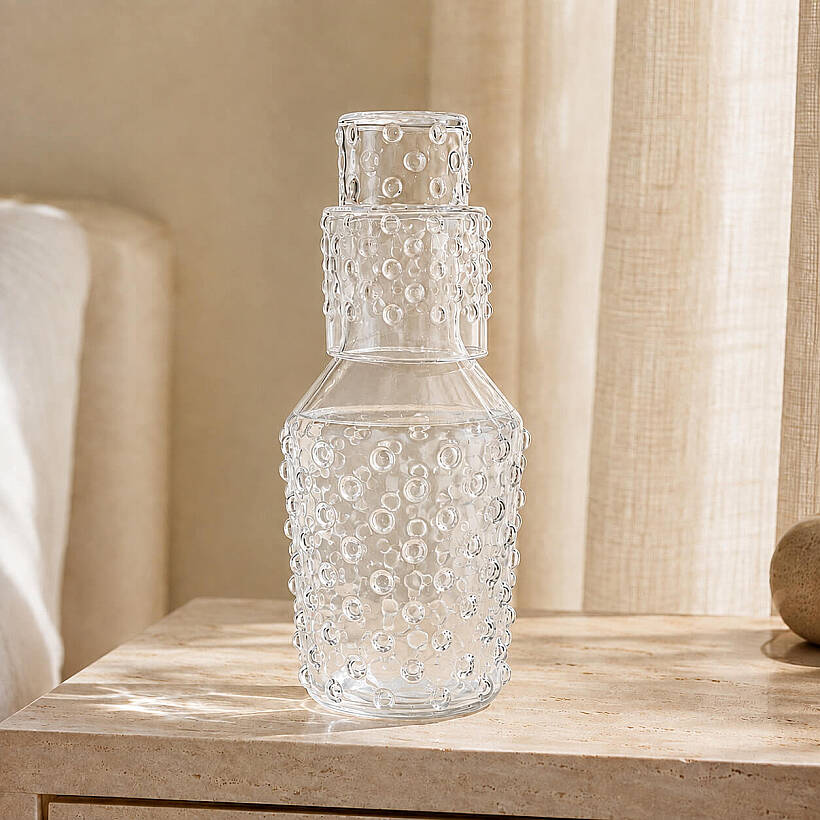 Aster Başucu Sürahisi 1150 ml - Şeffaf - 