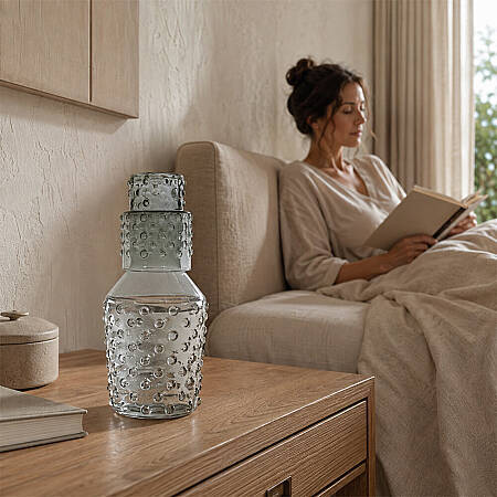 Aster Başucu Sürahisi 1150 ml - Füme - PENELOPE