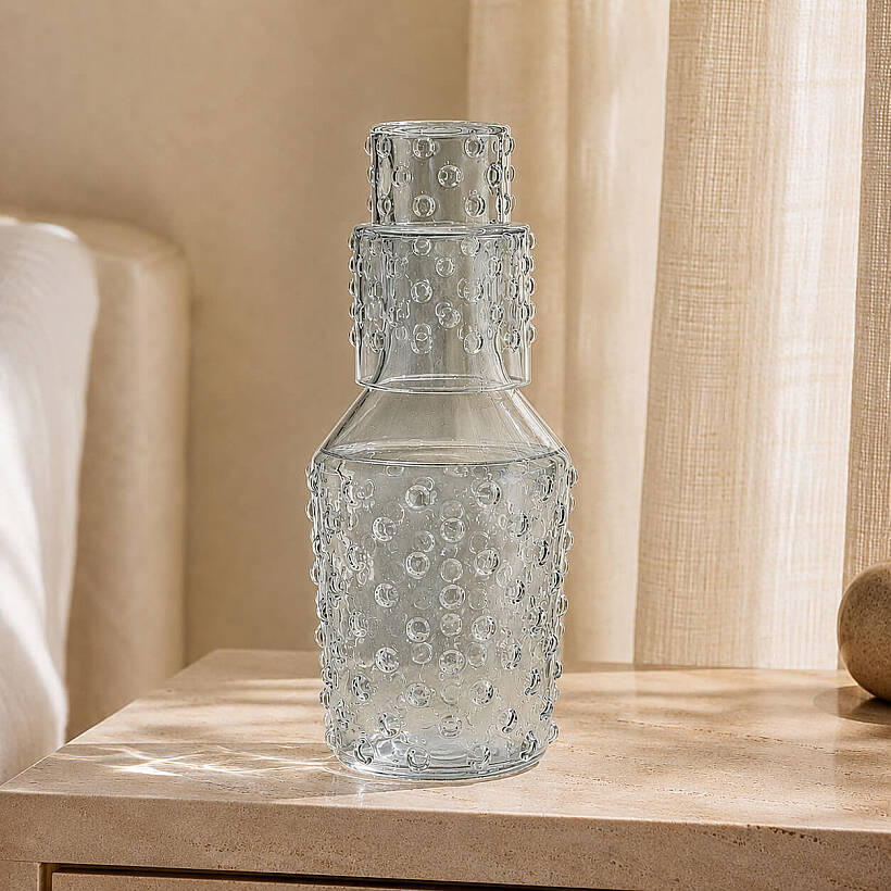 Aster Başucu Sürahisi 1150 ml - Füme - 