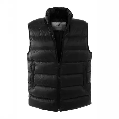 %100 Kaz Tüyü Aurora Erkek Yelek - Siyah/XL - 1