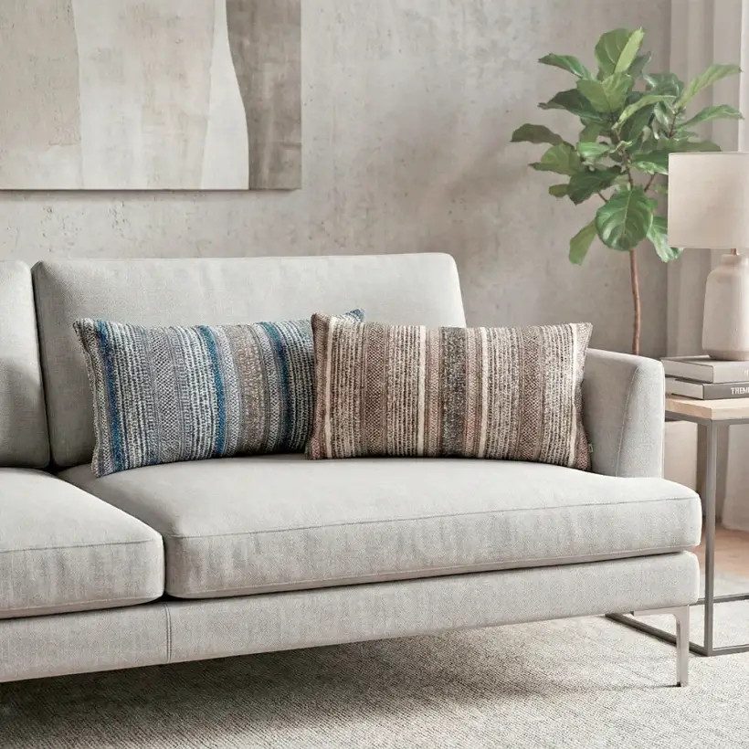 Aven Kırlent Kılıfı 35x70 cm Lacivert- Gri - 