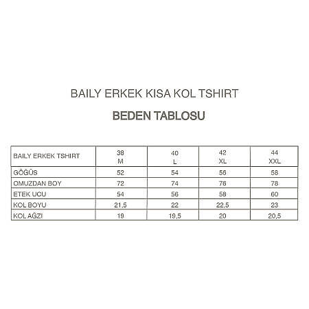 Erkek Kısa Kollu Tişört Antrasit - Baily Koleksiyonu - 5