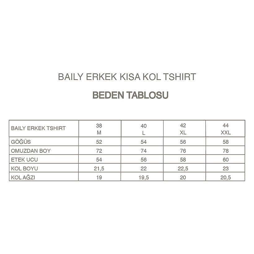 Erkek Kısa Kollu Tişört Ekru - Baily Koleksiyonu - 