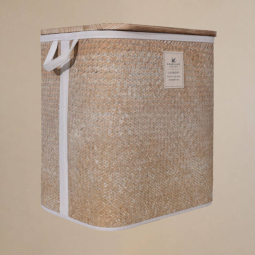 Baskia Çamaşır Sepeti Medium Natural 36x26x46 cm - 