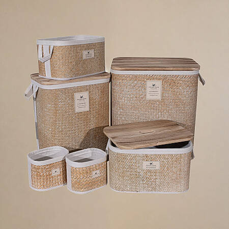 Baskia Çamaşır Sepeti Medium Natural 36x26x46 cm - 6
