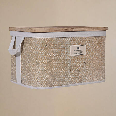 Baskia Kapaklı Kutu Natural 36x26x22,5 cm - Penelope (1)