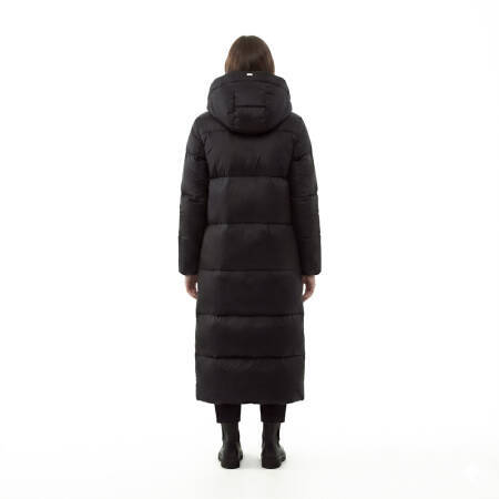 %100 Kaz Tüyü Boreal Kadın Uzun Mont - Siyah/XL - 3