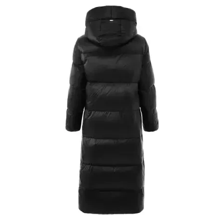 %100 Kaz Tüyü Boreal Kadın Uzun Mont - Siyah/XXL - 6