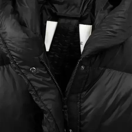 %100 Kaz Tüyü Boreal Kadın Uzun Mont - Siyah/XXL - 11