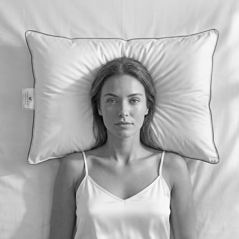 %100 Kaz Tüyü Dolgulu Yastık 50x70 cm - Bronze Serisi - Penelope