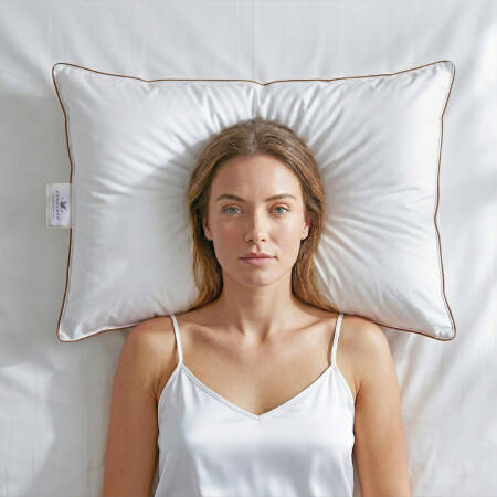 %100 Kaz Tüyü Dolgulu Yastık 50x70 cm - Bronze Serisi - Penelope