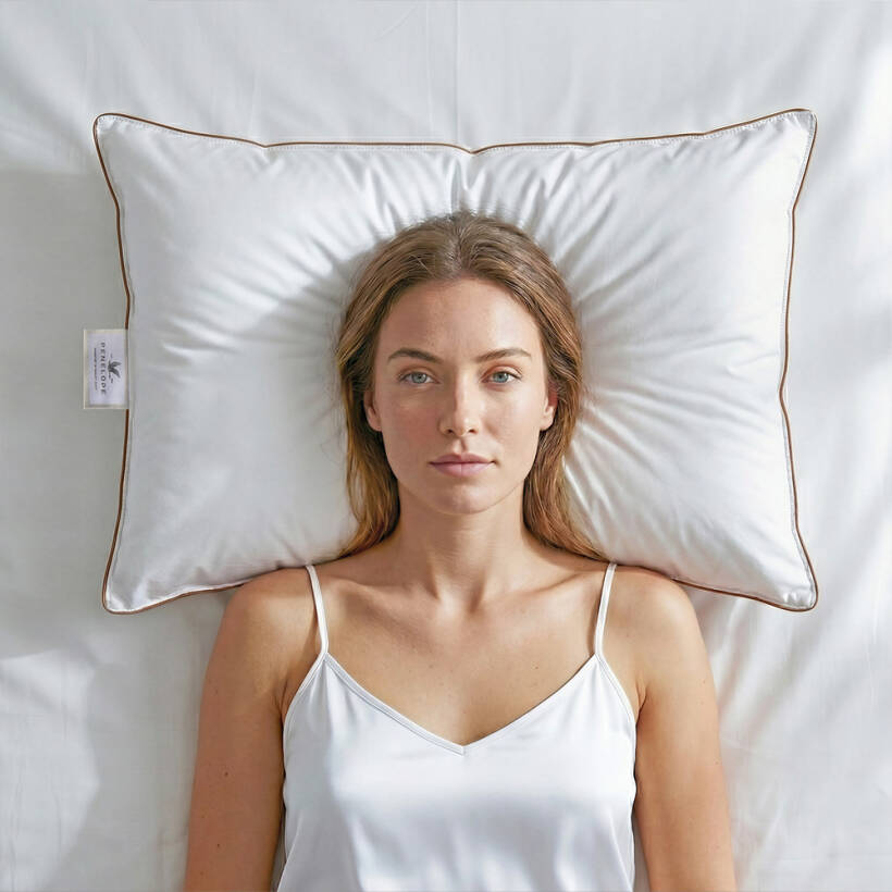 %100 Kaz Tüyü Dolgulu Yastık 50x70 cm - Bronze Serisi - Penelope