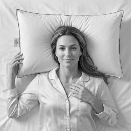 %100 Kaz Tüyü Dolgulu Yastık 50x90 cm- Bronze Serisi - Penelope