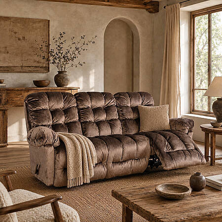 Brosmer 3'lü Kanepe ve TV Koltuğu Kahverengi - Best Home Furnishings - Penelope (1)