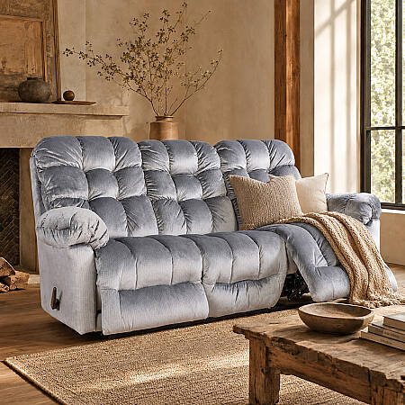 Brosmer 3'lü Kanepe ve TV Koltuğu Mavi - Best Home Furnishings - Penelope (1)