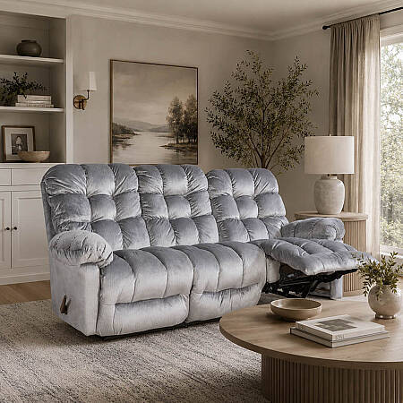Brosmer 3'lü Kanepe ve TV Koltuğu Mavi - Best Home Furnishings - Penelope (1)