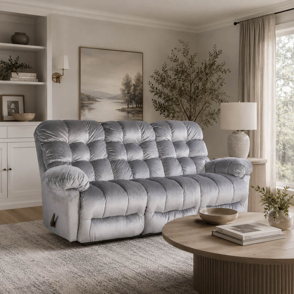 Brosmer 3'lü Kanepe ve TV Koltuğu Mavi - Best Home Furnishings