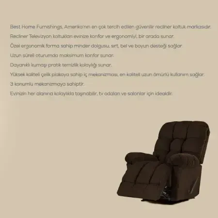 Brosmer Kahverengi TV Koltuğu - Best Home Furnishings - Penelope (1)