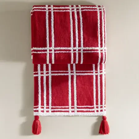 Triko Tv Battaniyesi Throw Kırmızı Koltuk Şalı - Bruma Serisi - PENELOPE (1)