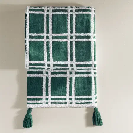Triko Tv Battaniyesi Throw Yeşil Koltuk Şalı - Bruma Serisi - PENELOPE (1)