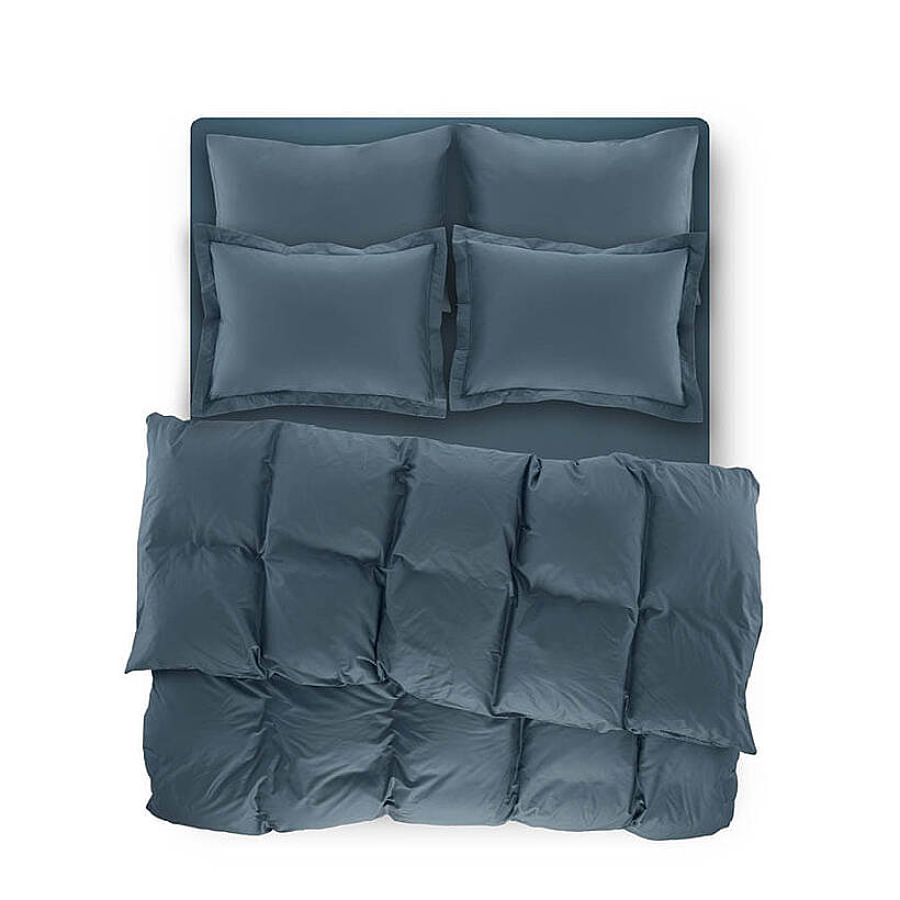 Catrine Percale Easy Care Battal Nevresim Seti - Petrol - 240x260 cm - 