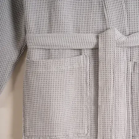 Bornoz Kadın L-XL Gri - Celia Serisi - 5