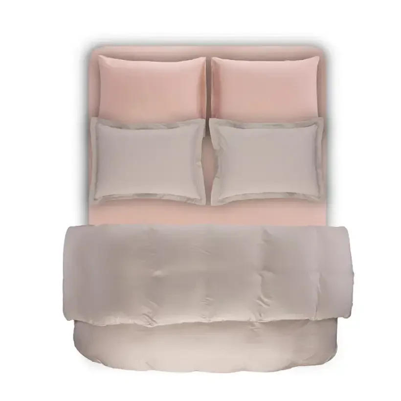 %100 TENCEL™ Lastikli Çarşaf Seti 180x200 cm Pudra - Celine Serisi - 