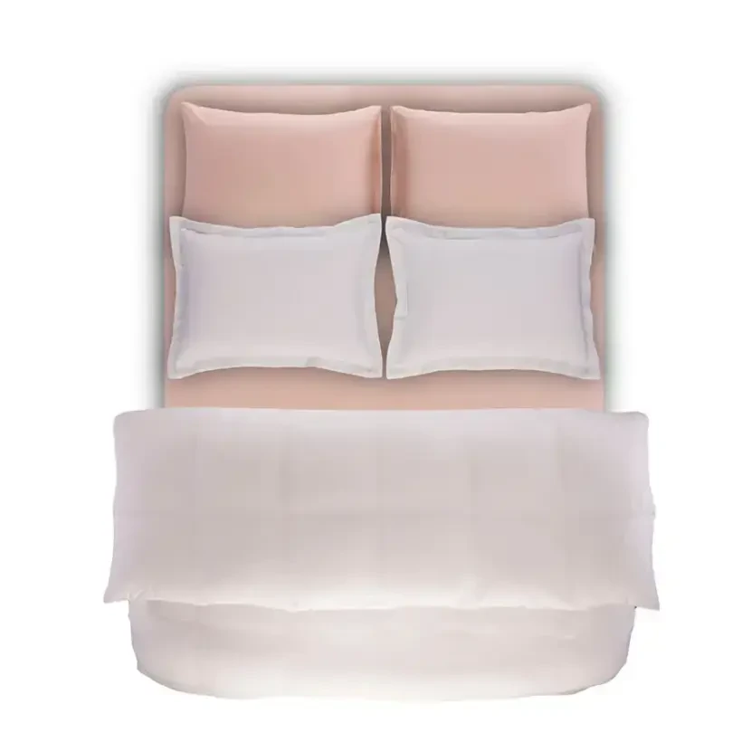 %100 TENCEL™ Lastikli Çarşaf Seti 180x200 cm Pudra - Celine Serisi - 