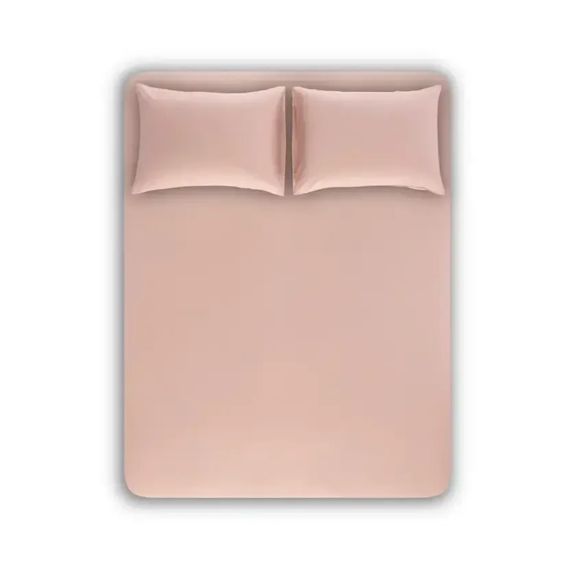 %100 TENCEL™ Lastikli Çarşaf Seti 200x200 cm Pudra - Celine Serisi - Penelope