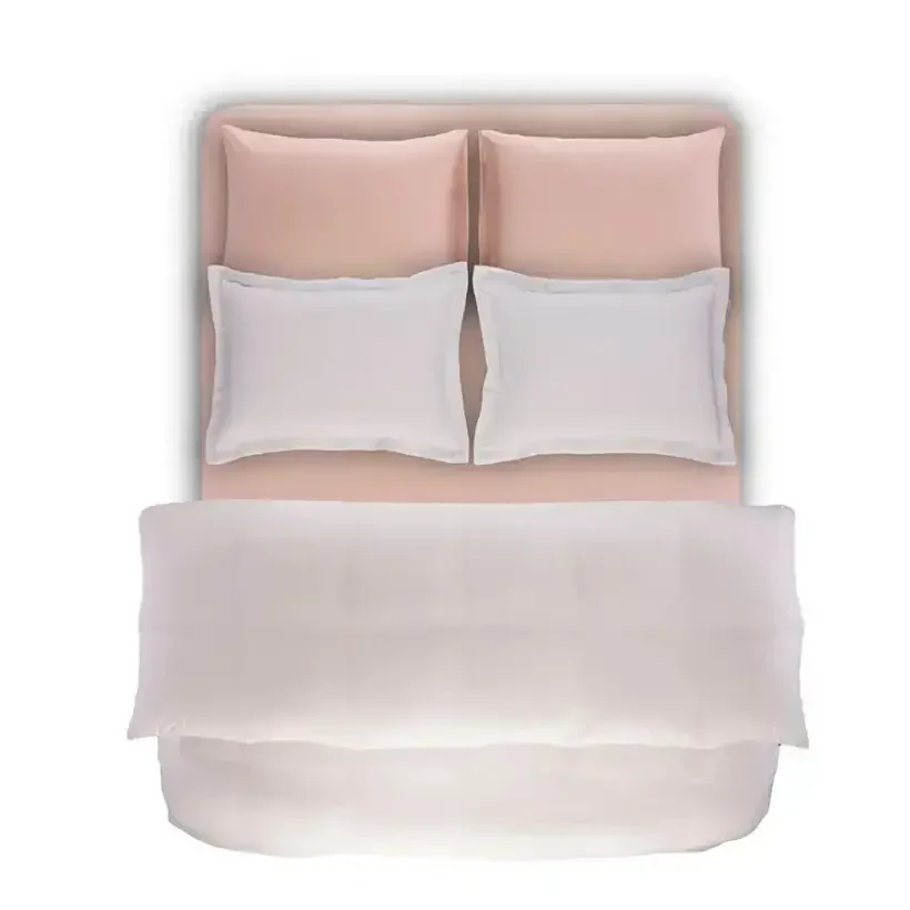 %100 TENCEL™ Lastikli Çarşaf Seti 200x200 cm Pudra - Celine Serisi - 