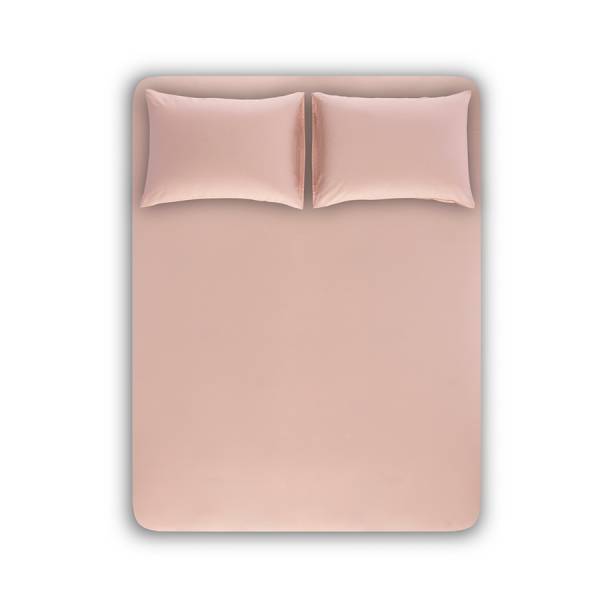 %100 TENCEL™ Lastikli Çarşaf Seti 100x200 cm Pudra - Celine Serisi - Penelope