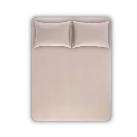 %100 TENCEL™ Lastikli Çarşaf Seti 100x200 cm Taş Rengi - Celine Serisi - Penelope