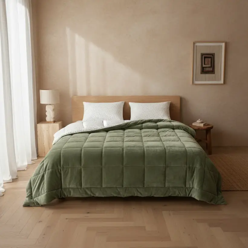 Çift Kişilik Çift Taraflı Welsoft Comforter Yorgan Seti 195x215 cm - Dormio Soft Punto Serisi - Othello